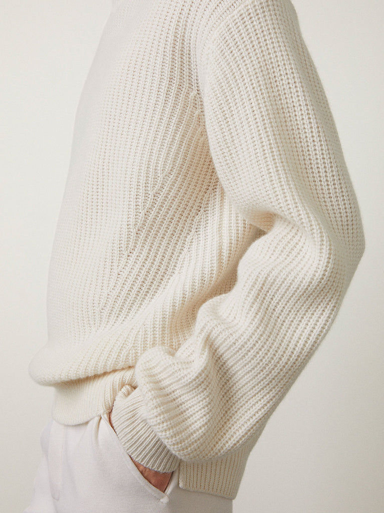 Cyrille Sweater Cream | Lisa Yang | Vit tröja i 100% kashmir