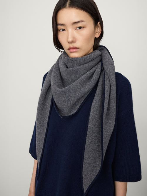 The Bandana Contrast Large Scarf