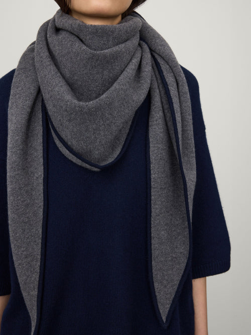 The Bandana Contrast Large Scarf