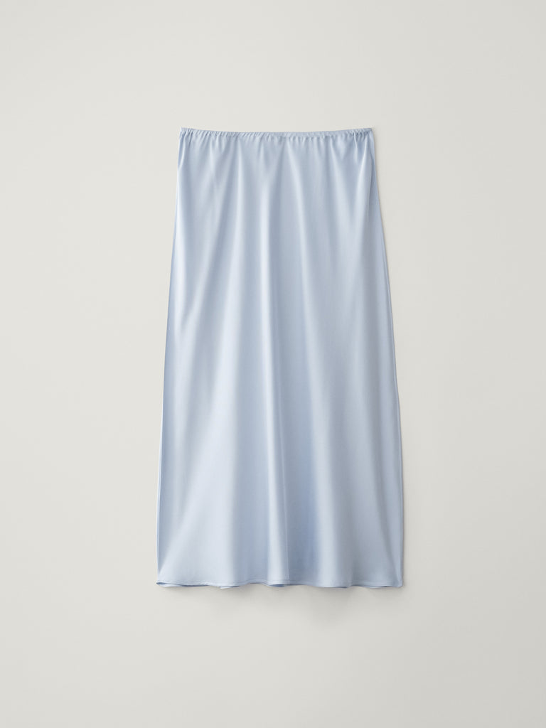 Midi Skirt Surf | LISA YANG | Ljusblå silkeskjol i 100% silke