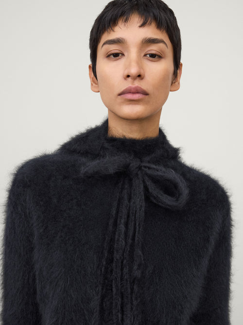 The Brushed Tied Hood