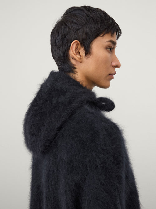 The Brushed Tied Hood