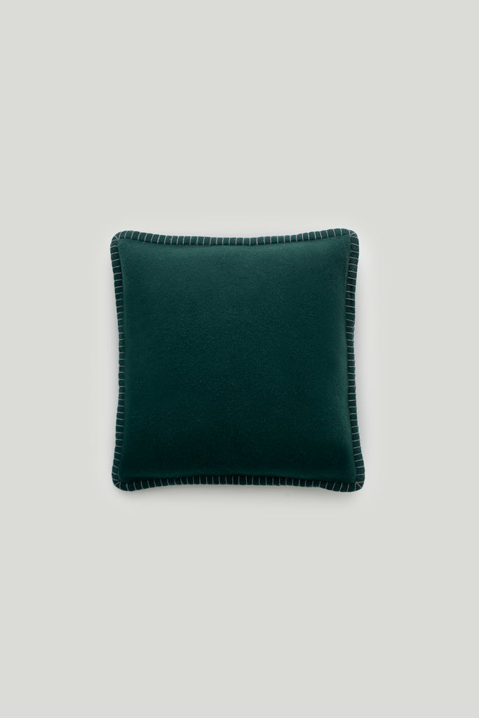 Amsterdam Cushion Pine | Lisa Yang | Grön mörkgrön grå kuddfodral i 100% kashmir
